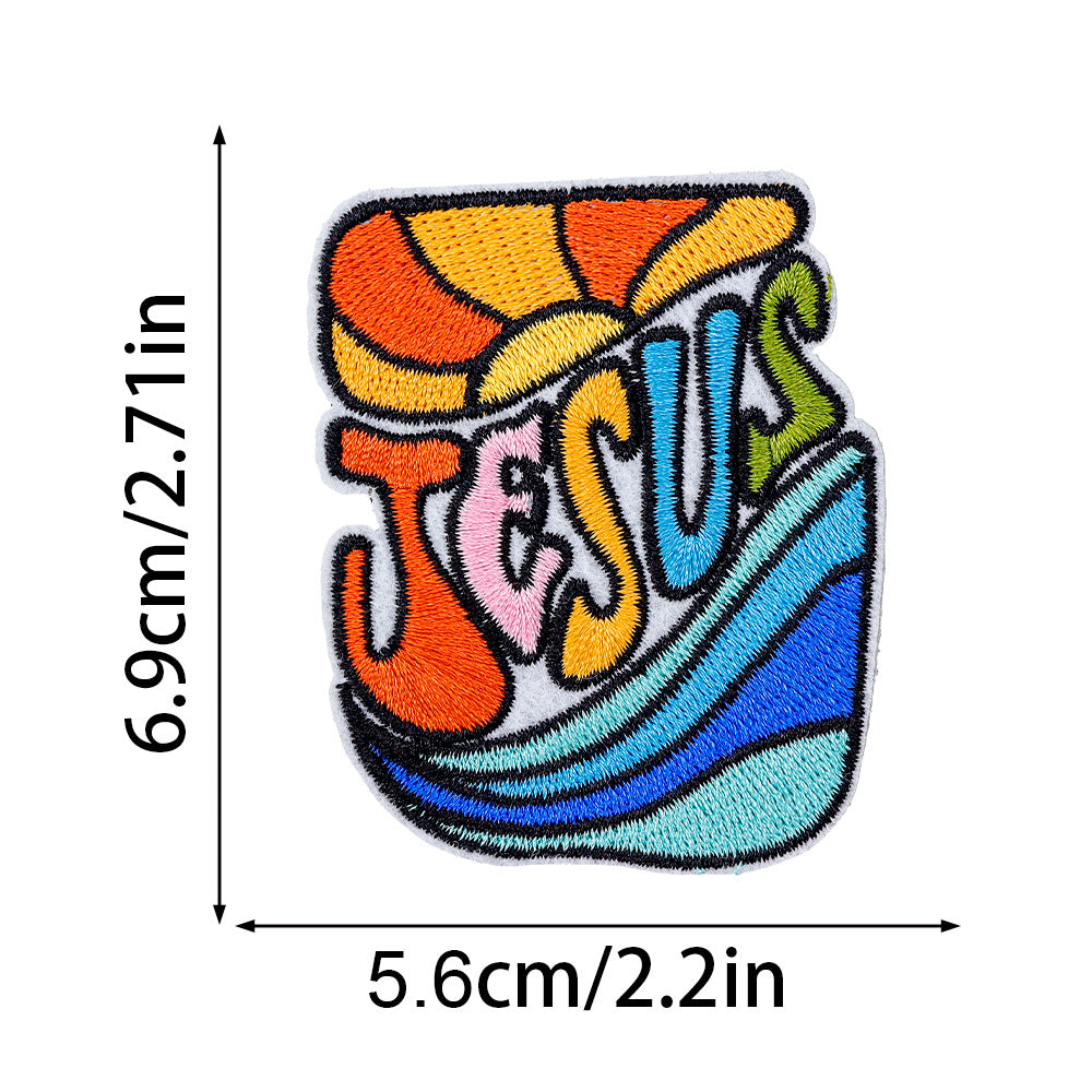 Wholesale Embroidered Patch Set Prayer Theme DIY Decoration